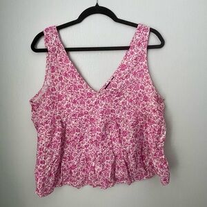 GAP | Floral Pink Sleeveless Top